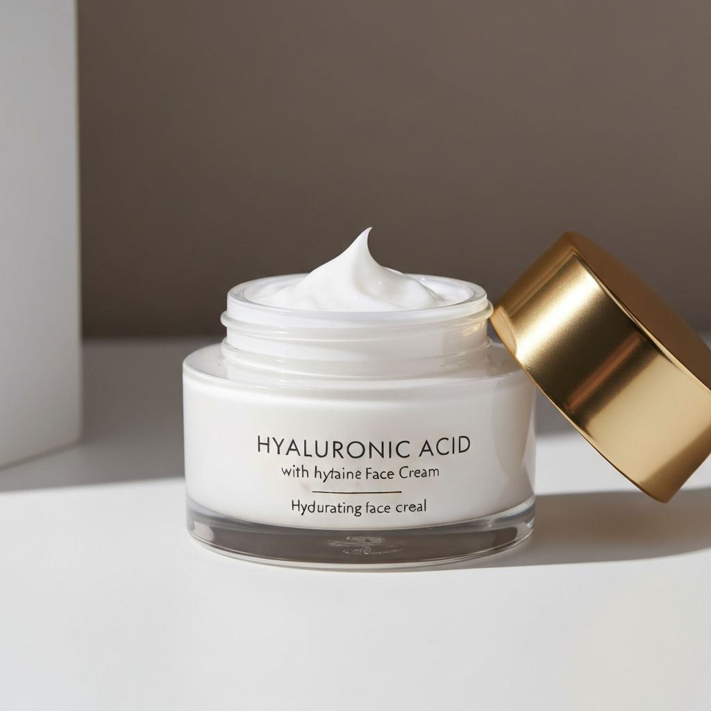 Hydrating face cream with hyaluronic acid